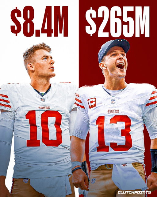 The 49ers might have a real quarterback controversy on their hands. 

With Brock Purdy sidelined, Mac Jones has stepped in and led San Francisco to a 3-0 record.

Jones has looked sharp, completing 66.7% of his passes for 905 yards and 6 TDs in just three games. 

He’s protecting the football, keeping the offense on schedule, and proving he can run Kyle Shanahan’s system at a high level. 

That raises the question: what happens when Purdy, who signed a five-year, $265 million extension in May, is healthy again? 

San Francisco once saw Mac Jones as their quarterback of the future back in the 2021 Draft before pivoting to Trey Lance. 

Four years later, the “what if” is staring them right in the face. 

Is it really Purdy’s job no matter what or has Mac Jones earned the right to keep it?