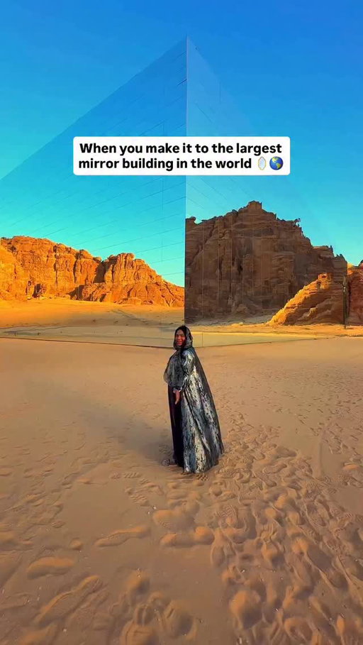 🌵✨ Hidden in Saudi Arabia’s Ashar Valley, Maraya is the world’s largest mirrored building — 9,740 panels reflecting the desert’s golden cliffs like magic 😍.

🎭 Concerts, galleries, rooftop dining by a Michelin-star chef… this place is NEXT LEVEL.

Hands down one of the most epic spots we’ve ever seen.
Have you heard of AlUla?

📍 Follow @rayandramisa for more epic travel inspo ✈️
@visitsaudi @AlUlaMoments 

#ExperienceAlUla #TheWorldsMasterpiece #AlUlaMoments #VisitSaudi #EpicViews #bucketlistadventures