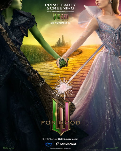 Like a handprint on my heart.
Prime members are the first to see Wicked: For Good November 17! Prime Early Screening tickets on sale in 3 days.