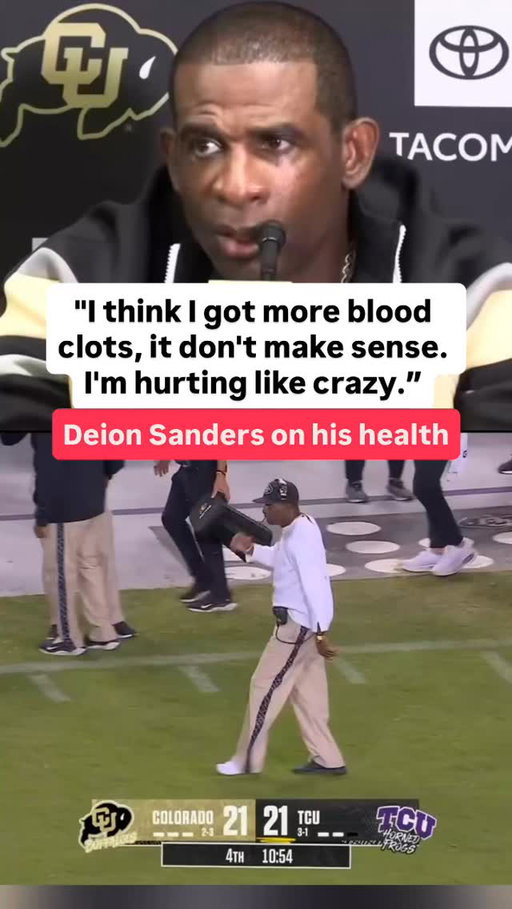 Deion Sanders was seen wearing one shoe during their game against TCU

He opened up after saying he’s dealing with more blood clots and that’s why his leg is throbbing

(via @dnvrbuffs) #football #collegefootball #cfb #deionsanders