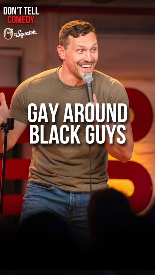 "Gay Around Black Guys” 🎤: @rockydaledavis

Your soap is a joke! Upgrade your personal care with @drsquatch

#donttellcomedy #standup #comedy #funny #jokes