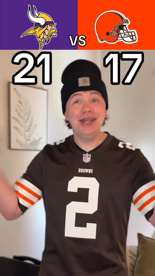 VIKINGS VS BROWNS RECAP😱🤣🏈 #nfl #football #vikings #browns #skit #funny