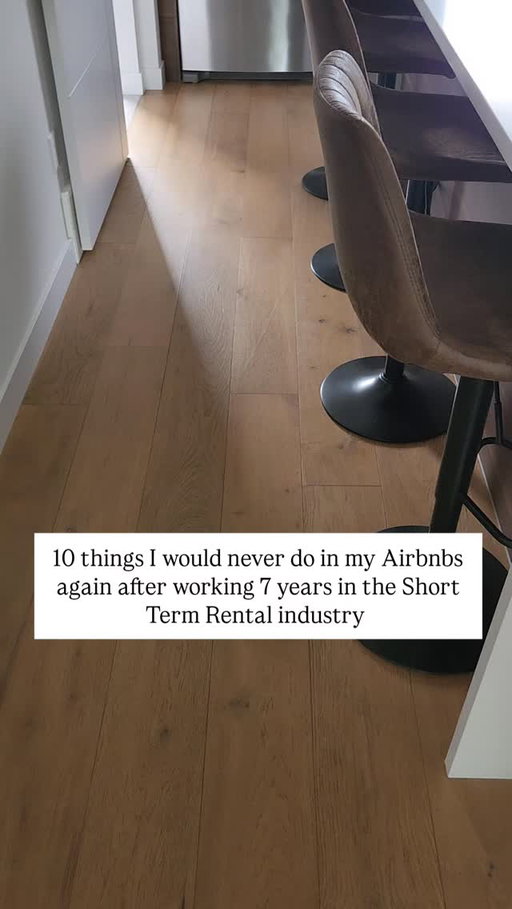 7 years managing 75+ Airbnbs has taught me exactly what not to do when designing and operating short-term rentals. 😬

Here are 10 things I’d never do in my Airbnbs again (and what to do instead 👇):

1️⃣ Skip professional photos.
DIY photos cost you bookings. Instead: hire a pro — the ROI is massive.

2️⃣ Use dark bedding or busy patterns.
Guests assume you’re hiding stains. Instead: crisp white linens every time.

3️⃣ Ignore design cohesion.
Mismatched furniture screams “cheap.” Instead: pick a clear aesthetic and stick to it.

4️⃣ Underinvest in lighting.
Dim spaces feel small and dated. Instead: layer lighting (overhead, lamps, warm bulbs).

5️⃣ Overdecorate with clutter.
More stuff = more cleaning + less calm. Instead: minimal, functional, intentional.

6️⃣ Skip A/C or proper climate control.
Guests remember being uncomfortable. Instead: invest in comfort, not corners.

7️⃣ Forget maintenance systems.
A leaking tub can cost you thousands in reviews + repairs. Instead: schedule quarterly inspections.

8️⃣ Price emotionally.
Pricing by “gut” leaves money on the table. Instead: use dynamic pricing software + market data.

9️⃣ Ignore guest flow.
If guests can’t find the light switch or the WiFi, it’s not “cozy,” it’s chaos. Instead: optimize the stay experience.

🔟 Think more properties = more profit.
It’s not about more doors — it’s about more systems. Instead: install your STR Operating System to grow smarter, not busier.

Bottom line:
✨ Guests pay for experience, not square footage.
✨ Great hosts don’t just clean — they curate.
✨ And your STR should serve your life, not the other way around.

Save this post for your next property setup — or Comment "Automate" if you’re ready to systemize your Airbnb business and scale without burnout.