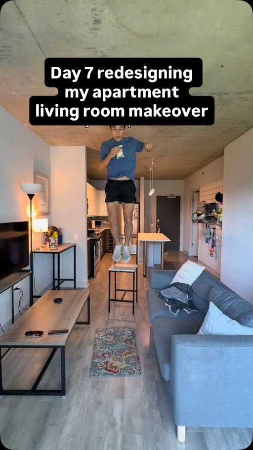 Day 7 redesigning my new apartment - today’s task- the living room #apartment #apartmentdesign #apartmentseries #apartmentlighting #lightinginspo #decor #decorations #interiordesign