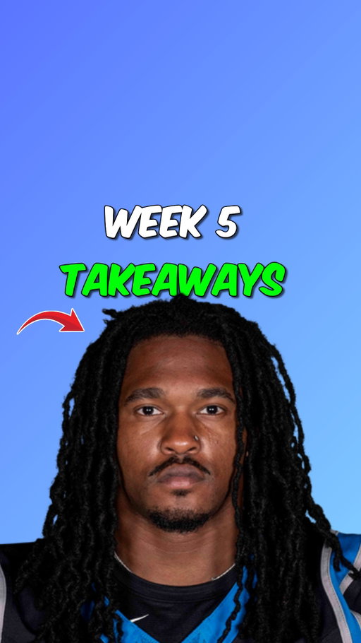 Week 5 Fantasy Takeaways🏆⬇️

Rico Dowdle
Carving out real volume — could be a sneaky flex going forward.

Jake Ferguson
Becoming a reliable red-zone option every week.

Darren Waller
Finally showing signs of life — trending back up.

Jacory Croskey Merritt
Underrated producer with legit touchdown upside.

Michael Carter
Getting more involved — worth monitoring in deeper leagues.

Jake Browning
Terrible.

#FantasyFootball
#FantasyFootballAdvice
#fantasyfootballnews
#FantasyFootballTips #FantasyFootballLeague