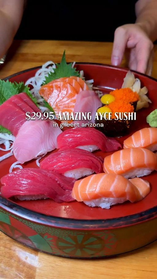 🍣🥢 If you’re looking for a solid all you can eat sushi spot in the East Valley, this one’s worth checking out. For $29.95 per person, you get a seriously impressive spread of fresh nigiri, creative rolls, and a variety of amazing Chinese food. You can also do their sashimi AYCE for $43.95 as well. 

The fish quality is always fresh and high quality, but don’t skip their kitchen entrees. Their fried rice and Mongolian beef are some of the best I’ve ever had. They will have been open for 20 years next July, and my husband’s family has been coming here since it opened. It’s now one of our go-tos for both sushi nights and comfort food cravings too. 

PS: if you order a large hot sake you can get a beer for just a penny! Make sure to check them out. Thank you for the staff for the hospitality and service and for having me in.

@orient_sushi_grill 
📍1455 W Elliot Rd #105, Gilbert, AZ 85233