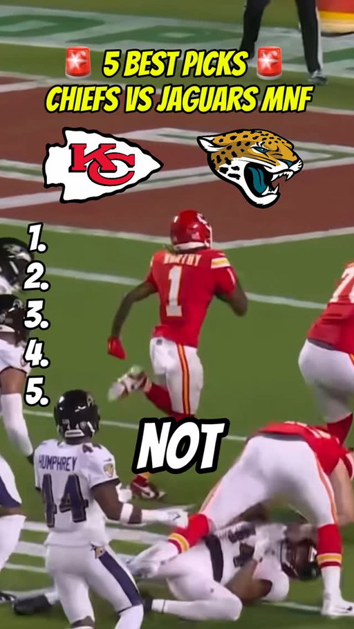 Chiefs vs Jaguars Picks
Jaguars vs Chiefs Picks
MNF Picks
Chiefs vs Jaguars Predictions
Jaguars vs Chiefs Predictions
Patrick Mahomes
Travis Kelce
Trevor Lawrence
Brian Thomas Jr
Xavier Worthy
Travis Hunter
Travis Etienne
Isiah Pacheco