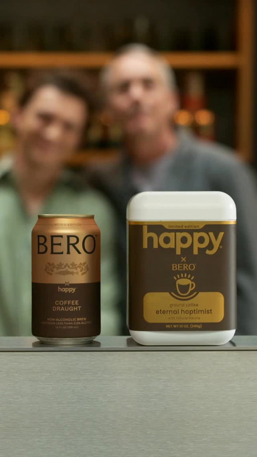 When beer meets coffee and coffee meets beer: introducing BERO x happy® by @tomholland2013 and @robertdowneyjr 

Born out of friendship and fueled by a love for bringing people together over great drinks, @berobrewing and @we_are_happy_products have teamed up on 2 limited edition collaborations:

🍺The BERO x Happy Coffee Draught - a smooth, full‑bodied Stout-style NA beer with the bold character of freshly-roasted coffee.

☕️ The happy eternal hoptimist - 100% arabica coffee grounds from Brazil and Colombia with hoppy vibes and notes of citrus.

Enjoy any hour of the day; from AM to PM. Available exclusively at @target stores nationwide!
