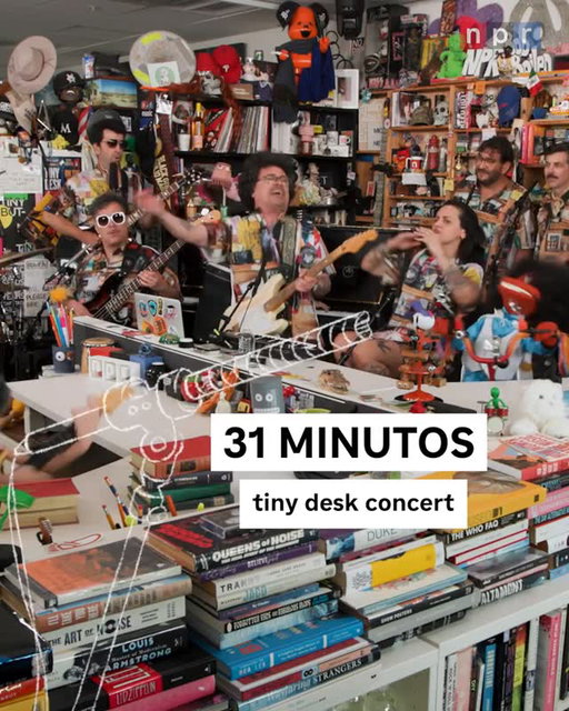 #eltiny • Equal parts educational and just plain silly, the Chilean puppet show @31minutos makes its first trip ever to the United States to turn the Tiny Desk into a playground. 🫧⁠
⁠
Tap the link in our bio to watch 31 Minutos' full performance, only on npr.org/tinydesk or @nprmusic's YouTube ▶️⁠

Photo: @kara_frame | Kara Frame/NPR