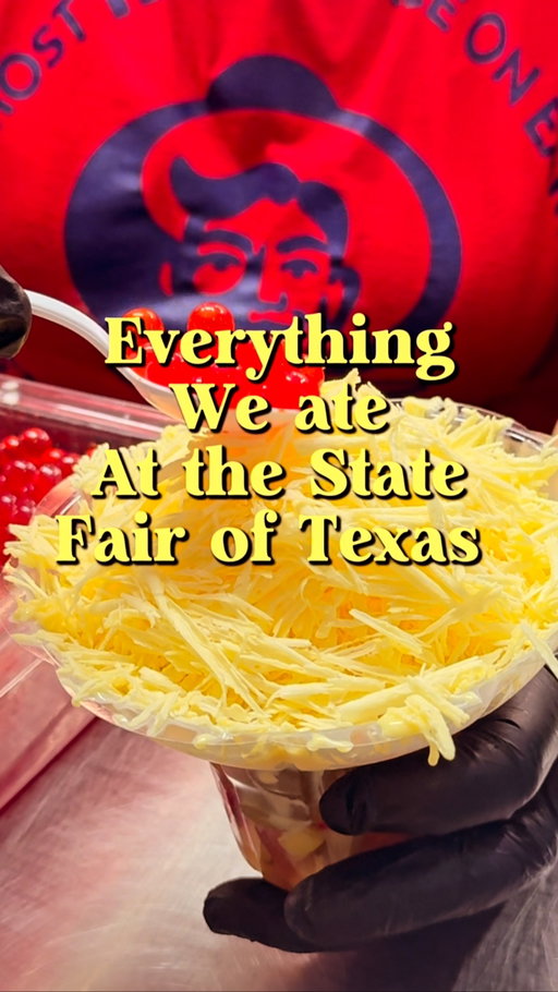 @statefairoftx going on until October 19th! We took a trip to Dallas and did a mini food crawl in one day. But honestly wish we had 2-3 days. They use a coupon system for purchasing and each item ranged 8-15 coupons with higher items hitting 16-22 coupons. The best bites were 

- deep fried carbonara from Eataly
- Chill and sweet from Tony’s taco Spot was
- Corn dog from Fletchers Corn dog 

We honestly had a blast and were surprised there were so many unique food options. It can get pricey fast so I recommend mapping out the spots you want to visit before visiting! So you can try all the good stuff! #dallastexas #statefairoftexas 

Note you can bring plastic water bottles in but no hydro flasks.

Thanks for the invite Texas State Fair!