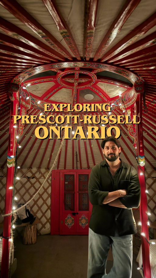 Unplugged, unscrolled, and unexpectedly obsessed with yurts. 🌲⛺️ Hammond Hill’s trails wind through peaceful pines, with fire pits, starlit skies, and the kind of cozy glamping vibe that makes you forget about Wi-Fi. And just down the road, Café sur la Rive feels like a hidden riverside gem — homemade treats, warm soup, and a view that makes you want to keep exploring all afternoon. Prescott-Russell was the reset we didn’t know we needed.

@hammondhillca @cafesurlarive
#SouthEasternOntario #PrescottRussell