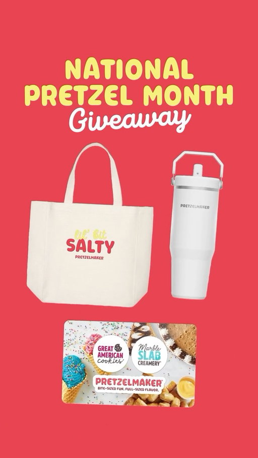 🥨✨ GIVEAWAY CLOSED ✨🥨 We’re celebrating our favorite snack… Pretzel Bites! ONE lucky winner will score a Pretzelmaker tote bag, Stanley tumbler, and a $50 Pretzelmaker gift card! 👜🥤🎁

Here’s how to enter:
🥨 Like this post
🥨 Follow @pretzelmaker
🥨 Tag a fellow pretzel lover (each tag = 1 entry)
🥨 Bonus: Share this post to your story and tag us for an extra entry!

Celebrate Pretzel Month with us and snack in style! 💛

Giveaway ends 10/9 at 5pm EST. One winner will be announced on 10/9. Merchandising prizing & giveaways may vary. This giveaway is not sponsored, endorsed, administered by or associated with Instagram or Stanley. Check out the link in our bio for our official giveaway rules.