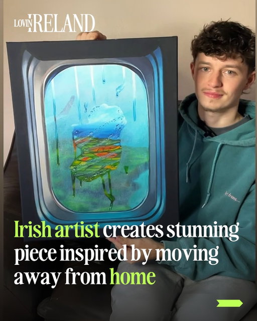 @jordanbreen_art has created this gorgeous print he feels many will relate to☘️⁠
⁠
“It’ll fly in” was inspired by Jordans experiences of moving away from home, captured beautifully on this print available through @jordanbreen_art👏 ⁠