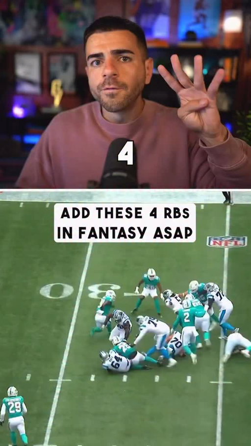 4 running backs you need to add in your fantasy football league ASAP #fantasyfootball