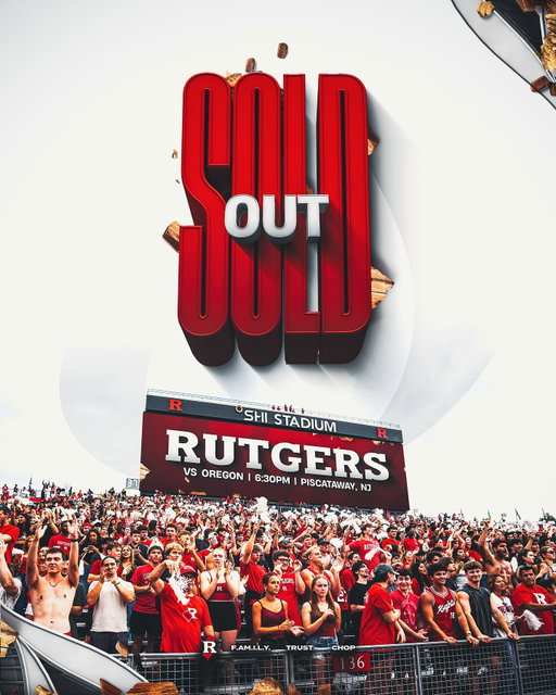 SOLD OUT 🪓

No general public tickets remain for our  Oct. 18th matchup against #2 Oregon at SHI Stadium. 

The game time is set for 6:30PM on Big Ten Network.