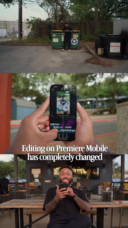 Remember when editing meant finding an outlet, carrying your laptop, and fighting for table space at your favorite coffee shop? Yeah… I’m over it. Now I can cut entire videos on my phone and it feels way too easy. Download Premiere on iPhone now. #adobepartner #premiere @adobevideo