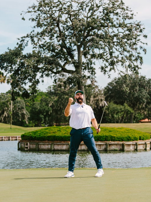 Birdies before kickoff!

@Jason.Kelce conquered the Island Green at @TPCSawgrass ahead of MNF in Jacksonville.
