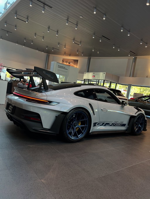 Now available 2024 992 GT3 RS finished in Ice Grey Metallic with yellow and blue accents throughout—including optioned carbon ceramic brakes 💛 Give us a call, stop by, or send us a message for more information on this 911!

#porsche #porschemoment #porsche911 #gt3rs #porsche911gt3rs #992gt3rs #cars #pcar #pcarmarket #porscheclub #weissachpackage #nordschleife #pccb #carbonceramicbrakes #carbonbuckets #activeaero
