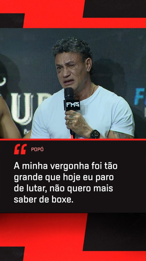 Popó afirma estar envergonhado com a briga generalizada no Spaten Fight Night 2 e anuncia sua aposentadoria do boxe!

#espnknockout 
#popó #boxe #wanderleisilva