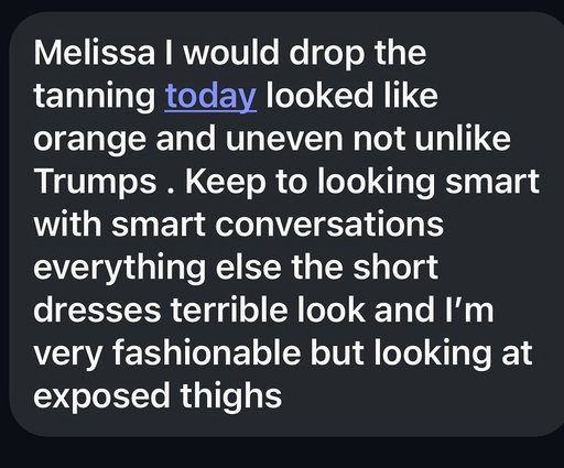 I'm not posting this for sympathy; I'm posting this to beg women, please do better for one another. We have enough challenges fighting a patriarchal system. We don't need to do this to one another. (And for the record, it's been almost 30 degrees in Toronto for days. It's called a natural tan and a body that I can cover or not. It's called choice.) Finally......What I wear has nothing to do with what I know — it’s not my outfit that’s doing the thinking. ✌️