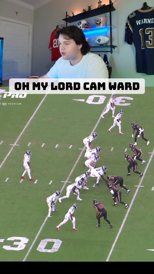 Cam Ward has all time quarterback level potential in my opinion #football #nfl #fyp #viral #share #footballanalysis #🐐 #fantasyfootball #titans