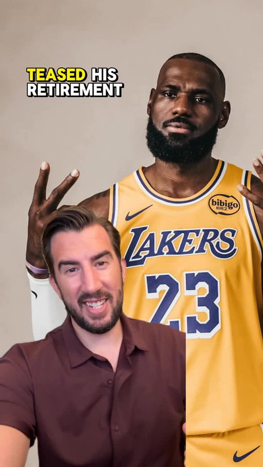There’s no way LeBron’s retiring. This is definitely an ad. Do you love or hate that they’re using a teaser like this? #basketball #nba #amazonprime #marketing #lebron