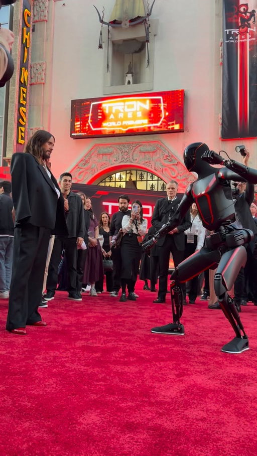 Optimus tried to start a fight at the Tron: Ares premiere