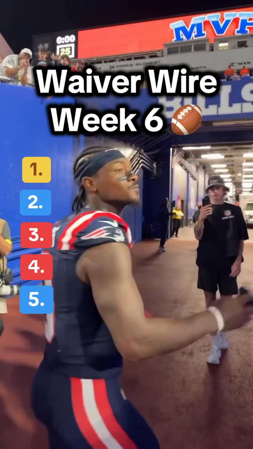 Waiver Wire Adds week 6 fantasy football ✅🏈 #fantasyfootball #waiverwire #nflfantasyfootball