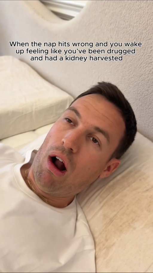 Ya get those lines on ya face.