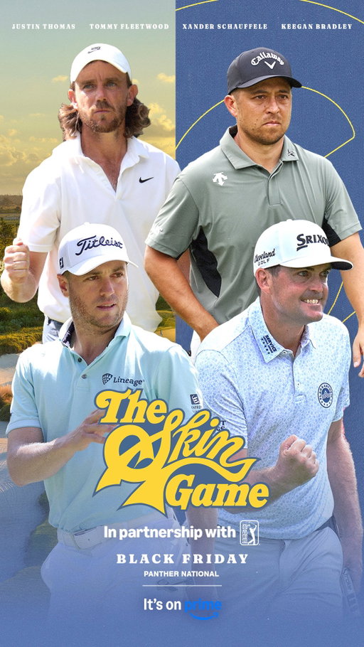 The Skins Game returns with @officialtommyfleetwood, @keeganbradley1, @justinthomas34, @xanderschauffele 💰

Live on Black Friday (11/28) only on @primevideo 📺