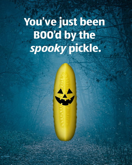 You laughed at this and thought it was a joke. Then your fridge light flickered …🥒👻