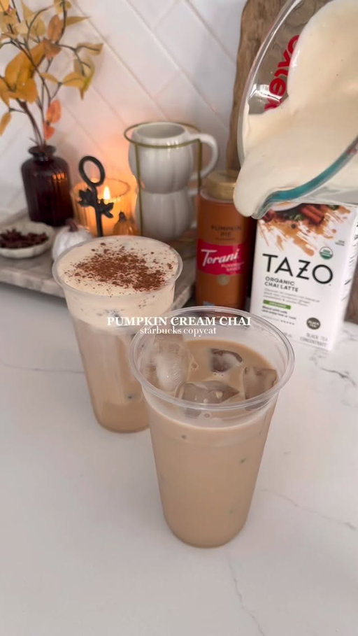 BRB, bringing TAZO Organic Chai Latte with me everywhere this fall 🍁☕👜

Your #NextFallSip is ready in just seconds thanks to @thehollowspoon! Simply mix chai concentrate with your choice of milk and top with pumpkin pie cold foam for an elevated twist 🎃🫖✨

#FallIntoTAZO #TAZO #TAZOTea