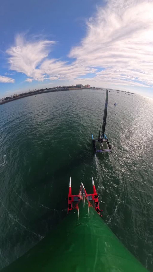 The finest of margins! 🤯

A bird’s-eye view of the decisive move that saw @emiratesgbrsailgp secure their third event win of the season! 🇬🇧😮‍💨

#SailGP
