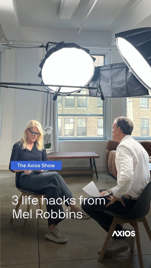 Bestselling author @melrobbins shares valuable life lessons on the latest episode of The Axios Show. 

1. 😌 Let them — Stop letting others’ actions and words control you
2. 🧠 Motivation is garbage — Don’t live a feelings based life
3. ☀️ Energy is currency — Check your emotions at the door