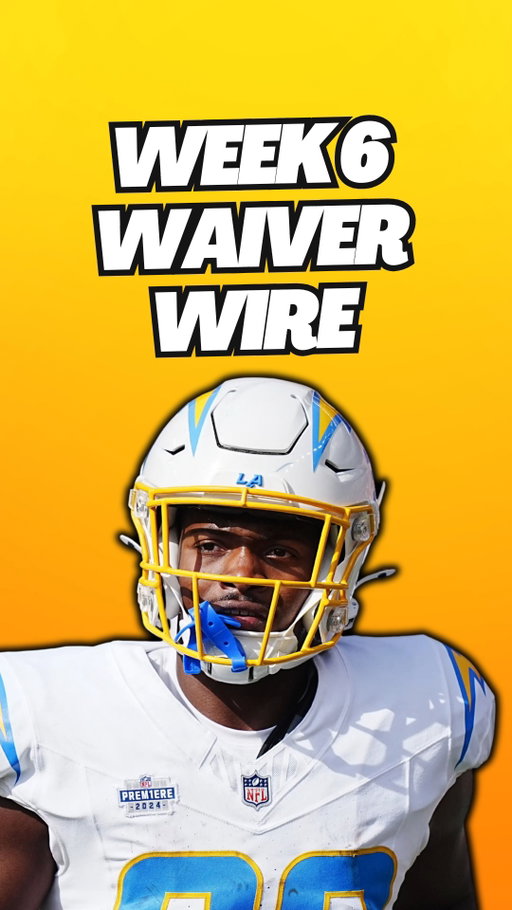 Week 6 MUST ADD Waiver Wire Pickups #explore #fyp #nfl #fantasyfootballadvice #fantasyfootball #underdogfantasy #foryou #waiverwire #waiverwirepickups #waivers 

Updated ROS & Week 6 Rankings linked in bio!