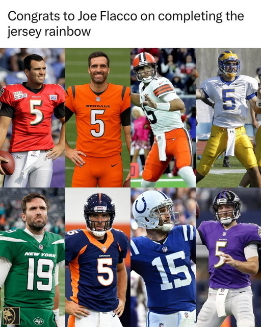 The Bengals will be Flacco's SEVENTH NFL team 🫨 

#NFL #Ravens #Bengals #Browns #Delaware #Jets #Broncos #Colts #Eagles