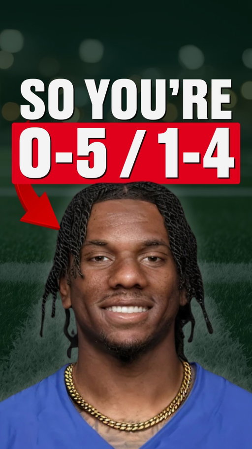 So You’re 0-5 / 1-4 in Your Fantasy Football League…😬

#reels #fantasyfootball #fantasyfootballfellas