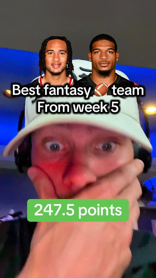 Best possible fantasy football team from week 5 🏈✅ #fantasyfootball #nflfantasy