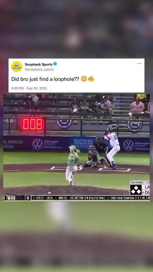 Is that legal?? 😳
-

#mlb #baseball #mlbbaseball #highschoolbaseball #fyp #explore