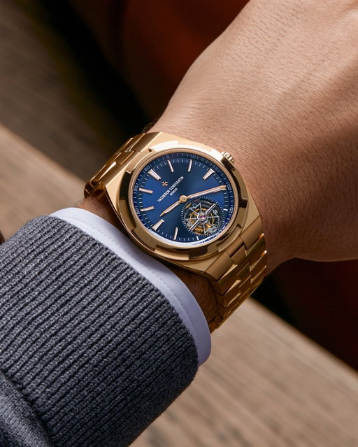 An invitation to explore

The Vacheron Constantin Overseas tourbillon is an invitation to explore the world with elegance. 

Its sleekly sophisticated design stems from the dynamic and harmonious lines of its 18K 5N pink gold case and its hexagonal bezel suggesting the shape of the Maltese cross. The precious 42.5 mm case frames an emblematic blue lacquered dial with a sunburst satin finish reflecting a resolutely urban spirit. 

A sporty and elegant design that embodies a spirit of travel.

Reference 6000V/210R-B733

#VacheronConstantin #OneOfNotMany