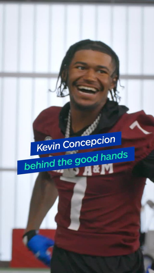 Think you know KC? Well, check this out. 🔥

Meet our third 2025 Allstate Good Hands Receiver, Kevin Concepcion (@kcthekid2 ) of @aggiefootball ! 

Follow along with us and @ross500 to catch our final interview.