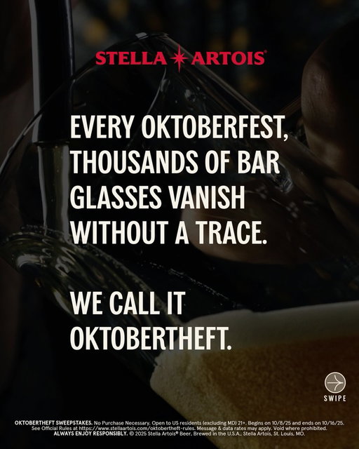 Comment “I hereby pledge to not commit #Oktobertheft during Oktoberfest #Sweepstakes” on this post for your chance to claim a commemorative Stella chalice.