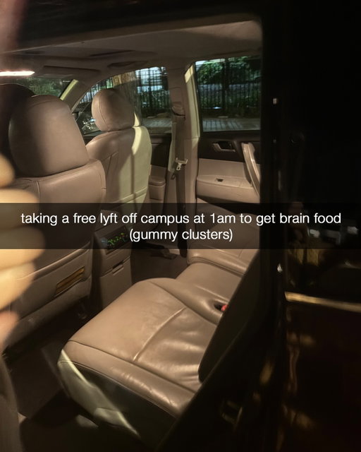 why do gummy clusters hit harder after midnight

Colleges across the country use Lyft’s late night transportation program so students and faculty can get around campus safely. Reach out to your school’s transportation department and see if your school participates. You can also learn more about the program by visiting the link in our bio!