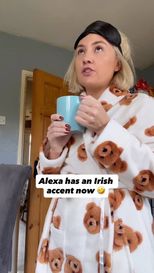 Alexa now has an Irish accent, and there’s something therapeutic about her telling me it’ll be grand. @amazonalexauk #AD