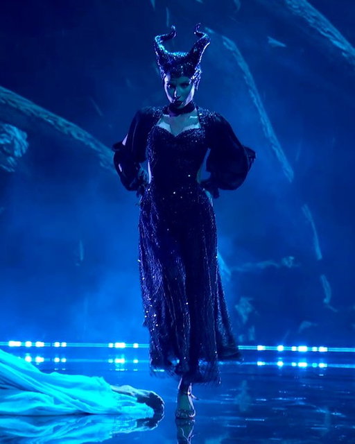 Alix Earle and pro Val Chmerkovskiy perform a Viennese Waltz to “Once Upon a Dream” by Lana Del Rey from “Maleficent.” #DisneyNight #DWTS