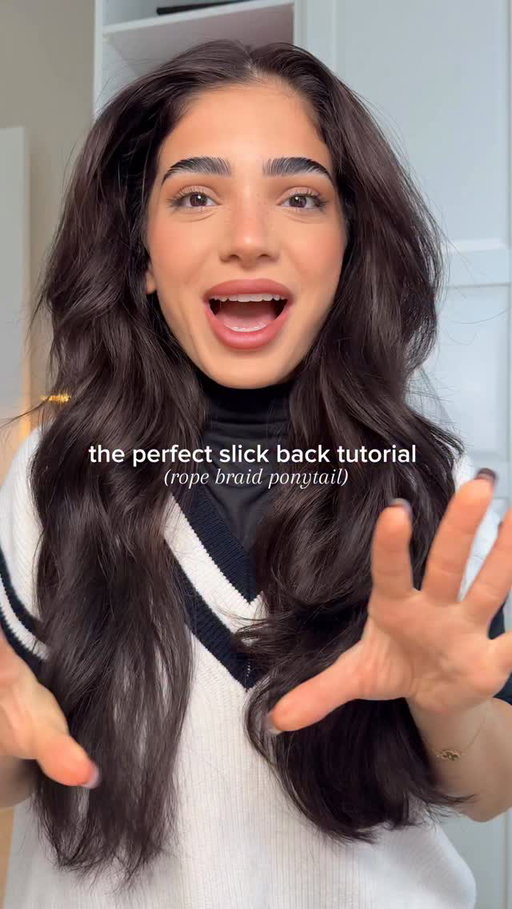 in-depth slick back rope braid…(this is 1000% the BEST hairstyle I’ve done) using the @nexxushaircare slick stick - available at @shoppersbeauty #nexxuspartner #slickback