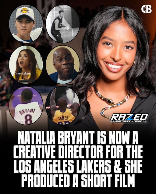BRYANT X LAKERS: Natalia Bryant is now a creative director for the Los Angeles Lakers & she produced a short film including NBA footage of her father, Kobe Bryant, along with footage of LeBron James & Luka Doncic.

The short film also includes appearances by Shohei Ohtani, Magic Johnson, Brenda Song, Luka Doncic, Jeff Hamilton, & others! 

How did Natalia do? 🤔🎥