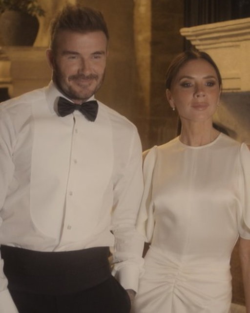 victoria beckham explains why she always looks miserable in red carpet photos. her three-part documentary is now playing!