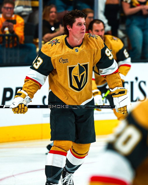 First official game of many with the VGK tonight for Mitch Marner ✨ #NHLFaceOff 

📺: @nhlontnt & @hbomax