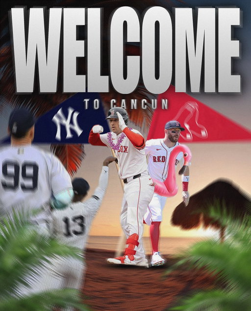 The Yankees join the Red Sox in Cancun 🤣 

Tonight, the Toronto Blue Jays secured the series win; this eliminated the New York Yankees from the playoffs.

Together at last 🤝 
.
.
.
.
#redsox #fenwaycentral #mlb #mlbb #mlbnews #redsoxnews
#redsoxnation #trevorstory #alexbregman #aaronjudge #jazzchisholmjr #dodgers #mets #davidortiz #beisbol #yankees #baseballislife #miketrout #bostonstrong #redsoxbaseball
